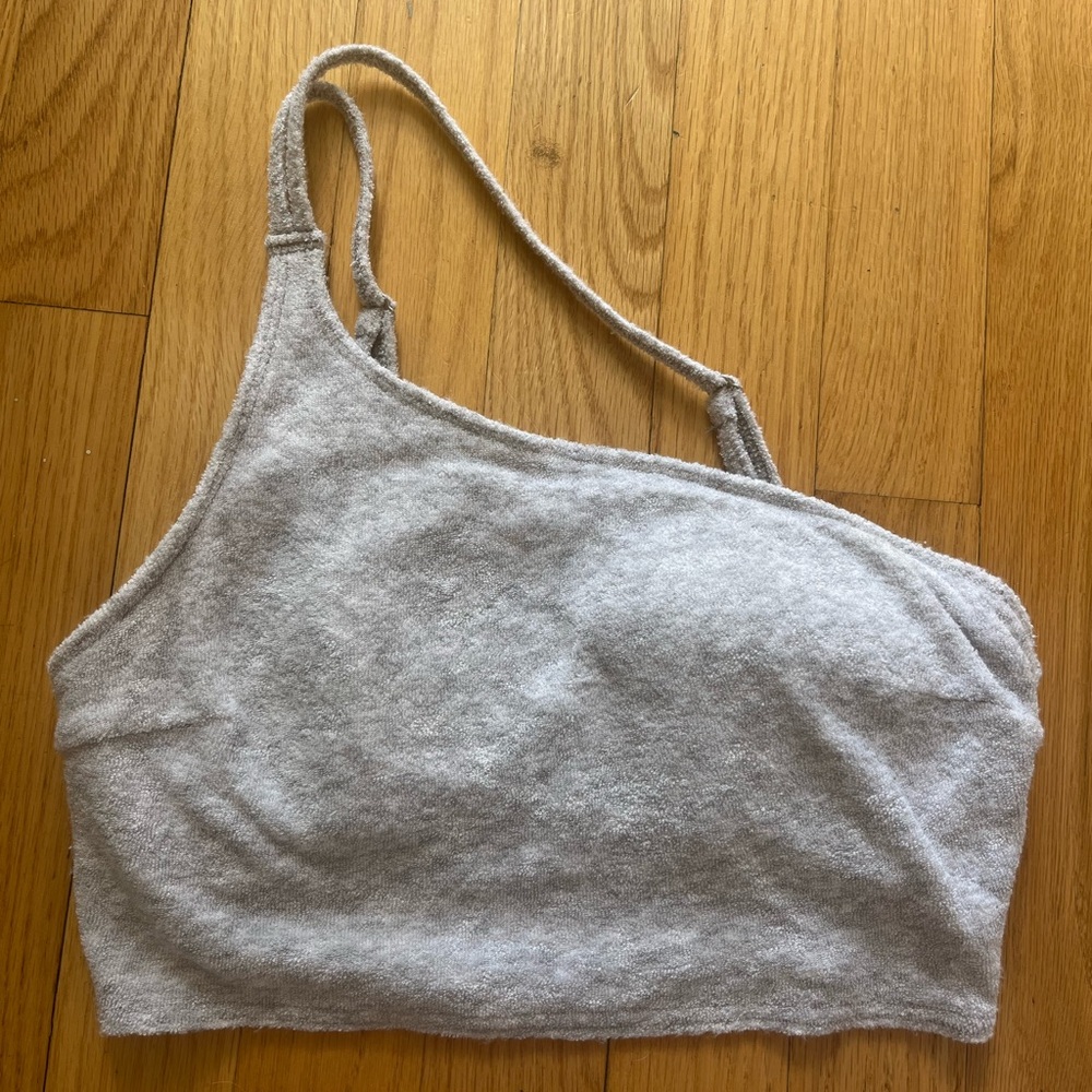 Hollister Gray One-Shoulder Bra Intimates